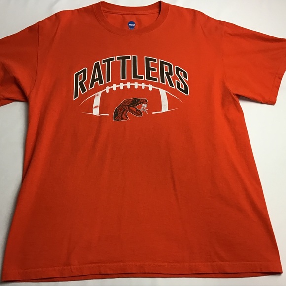 FAMU Florida A&M University NCAA Men’s Orange Short Sleeved T-shirt Size Large - Picture 1 of 5